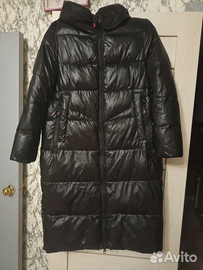 Пуховик зимний длинный женский 50 размер