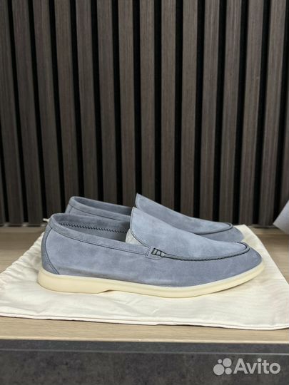 Loro Piana Summer Walk Gull Gray лоферы (45)