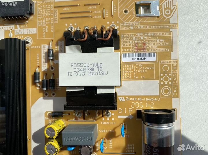 Блок питания и материнская плата самсунг UE58TU