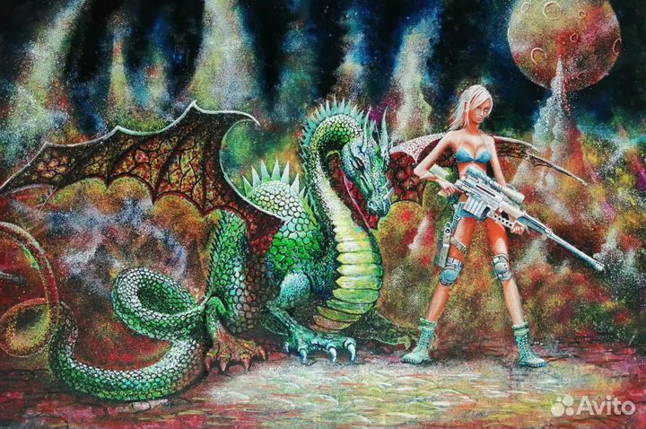 Картина 60х90 масло холст на подрамнике