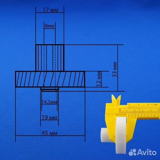 Комплект шестеренок мясорубки