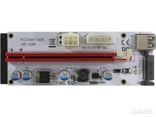 Райзер для видеокарт pce164p-N06, ver. 008S
