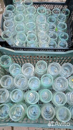 Стеклянные баночки из под детского питания