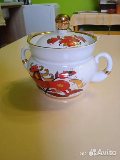 Сахарница, заварочный чайник