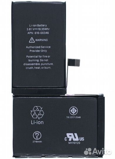 Аккумулятор на iPhone 10(x)