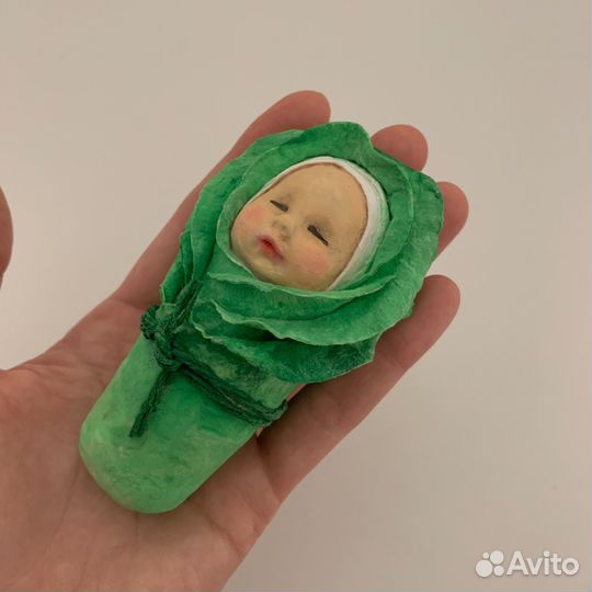 Пеленашка (ватная ёлочная игрушка)