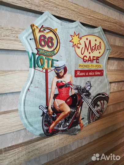 Декор на стену Motel Cafe Route 66 мото