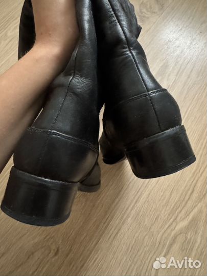 Сапоги осень весна женские 36 натуральная кожа