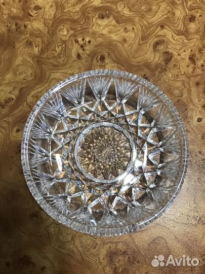 Пепельница хрустальная советская,винтаж,ссср