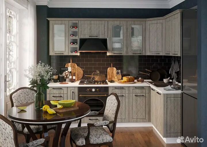 Кухонный гарнитур Барселона Седой Клен любой разме