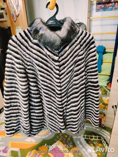 Шуба норка кролик