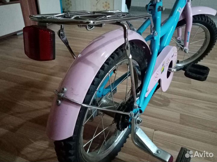 Детский велосипед для девочки со съёмным колесами