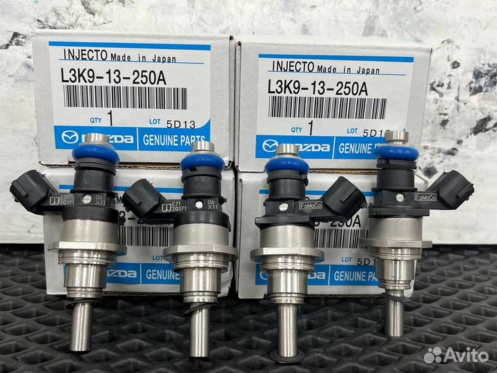 Форсунки Мазда 2.3 турбо с прокладкой