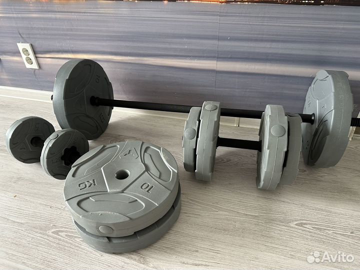 Штанга с блинами