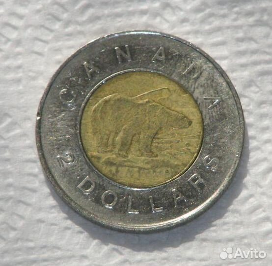 Канада, монета 2 доллара, 1996, биметалл