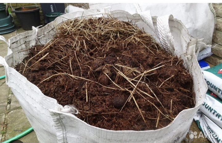 Навоз конский в мешках