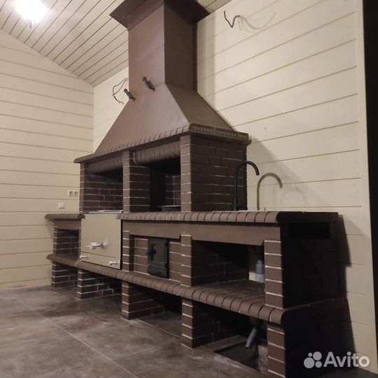 Печь барбекю / Мангал из кирпича