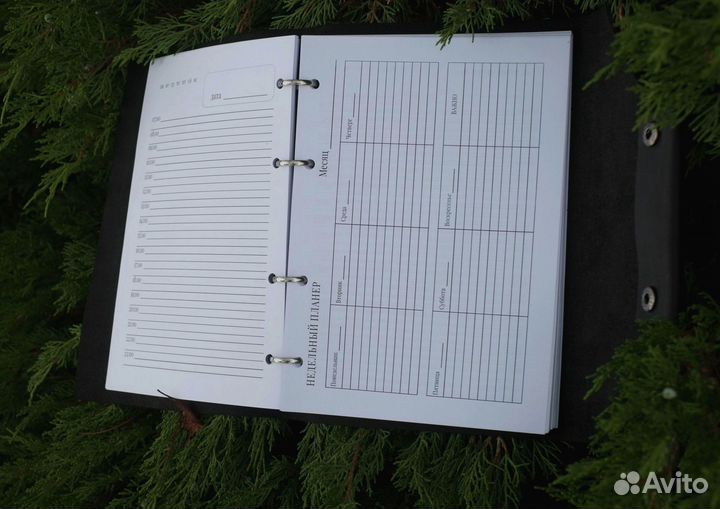 Подарок врачу, кожаный ежедневник ручной работы