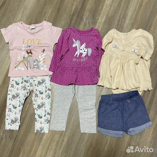 Вещи для девочки пакетом 80-86