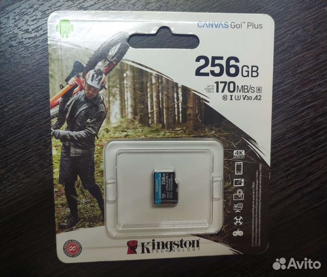 Карта памяти Kingston micro sdxc 256gb 170mb/s