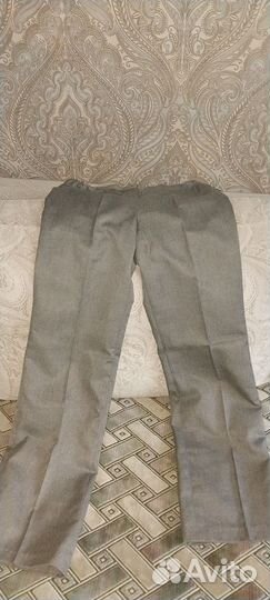 Брюки школьные серые 152