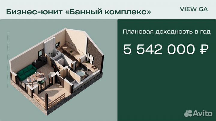 Пассивный доход от бани от 285 000 в мес