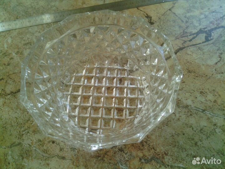 Вазочка, салатник. Хрусталь. СССР
