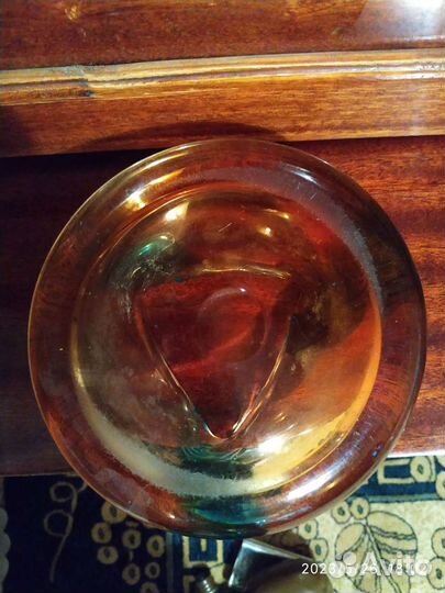 Пепельница цветное стекло СССР