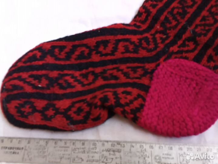 Джурабы носки новые шерстяные орнамент
