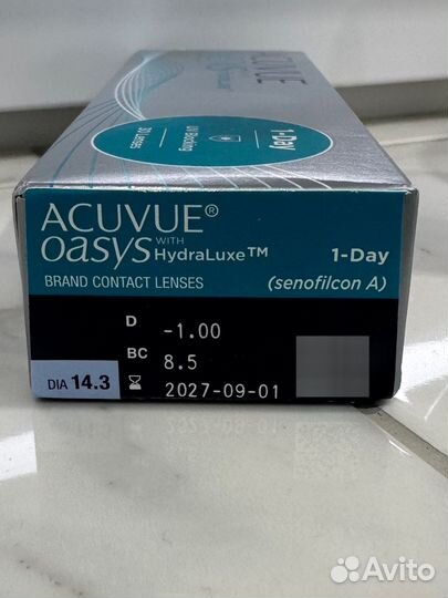 Линзы контактные acuvue oasys однодневные