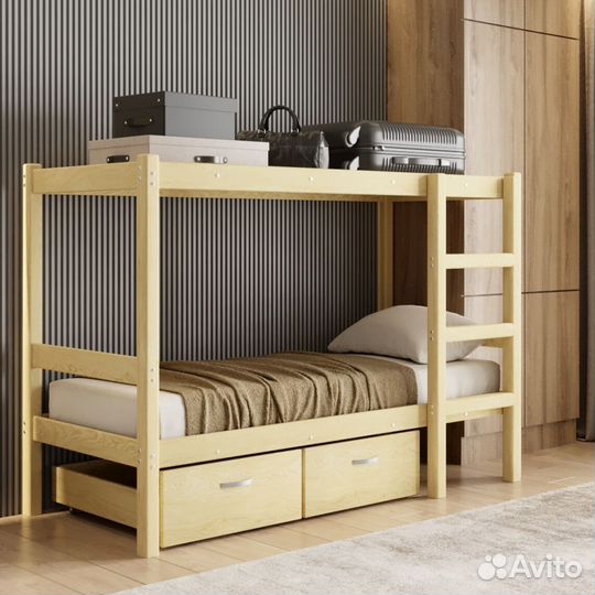 Кровать домик деревянная