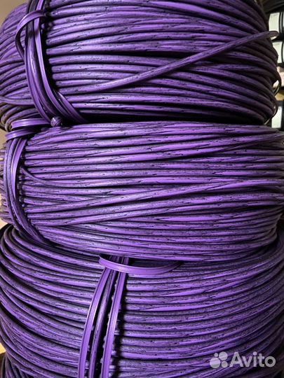 Ротанг цвет Сирень с чёрным (Гатчина) гладкий 6 мм