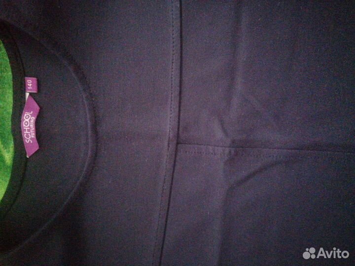 Школьный сарафан синий 140