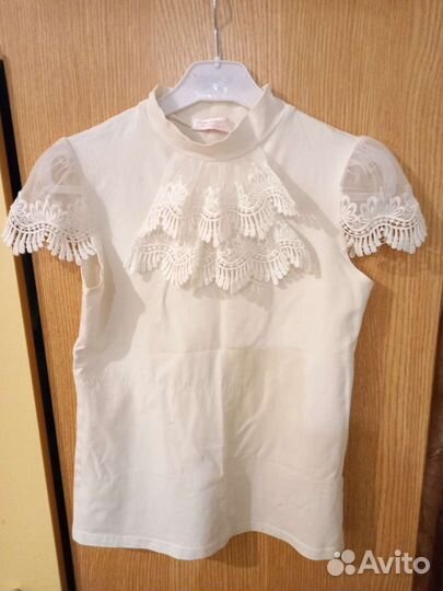 Блузка белая для девочек