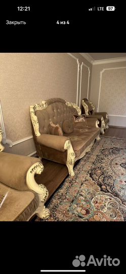 Диван и 2 кресла