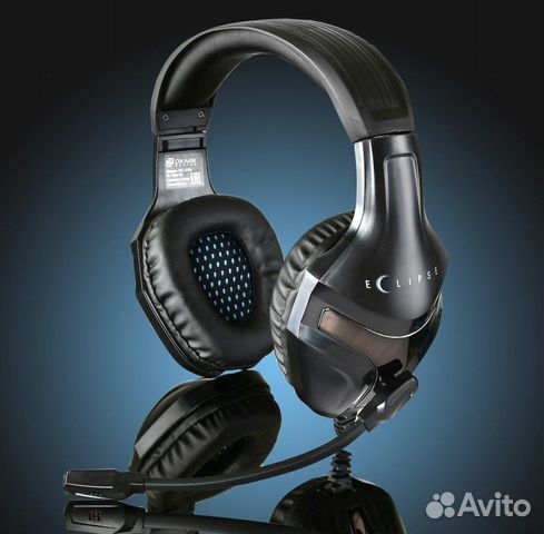 Игровые наушники с микрофоном для пк, новые