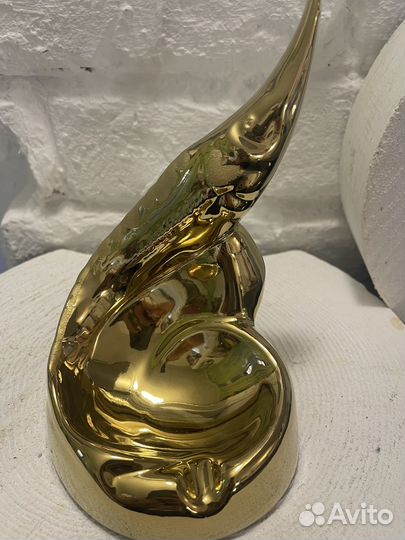 Икорница / Статуэтка рыба. Керамика СССР