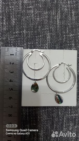 Серебряные серьги
