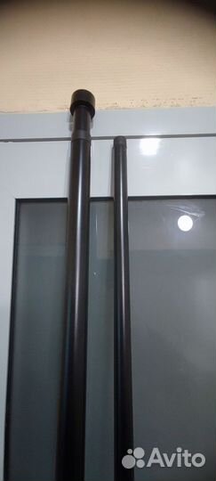 Двойной гардинный карниз, черный