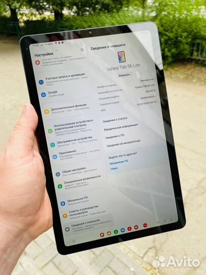 Планшет Samsung tab s6 lite 4/64 с sim