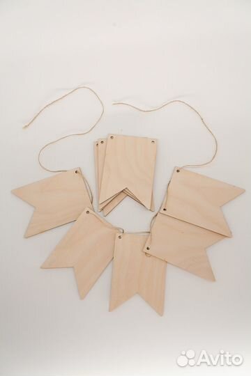 Флажки гирлянда заготовка для творчества