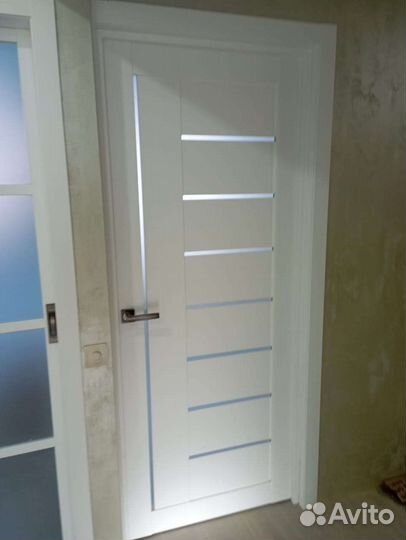 Белые двери покрытие эмалит(влагостойкое)