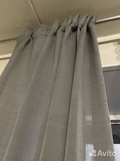 Шторы IKEA серые