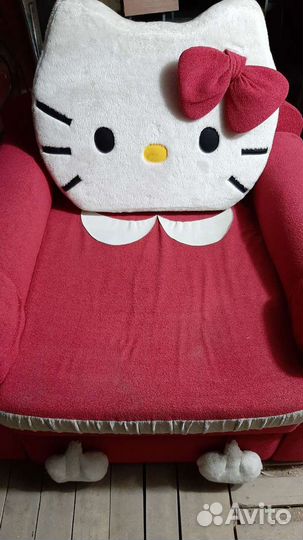 Детское раскладное кресло Hello kitty
