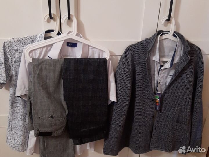 Рубашки, брюки, пиджак