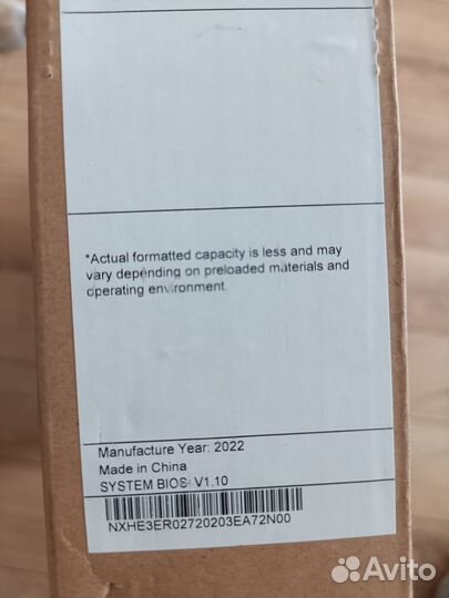 Новый Acer Aspire 3 4 ядра 4 гига 128 ssd