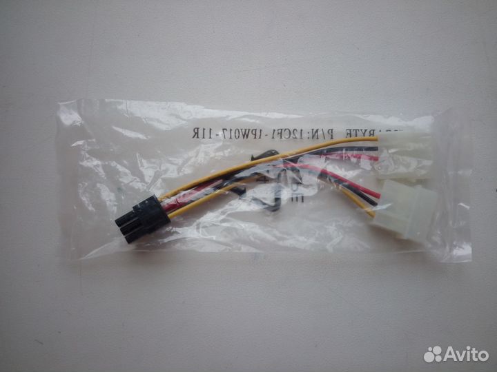 Переходник PCI-E 6-pin (Male) - Molex (Male)