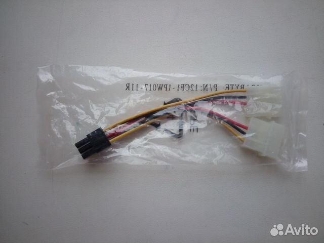 Переходник PCI-E 6-pin (Male) - Molex (Male)