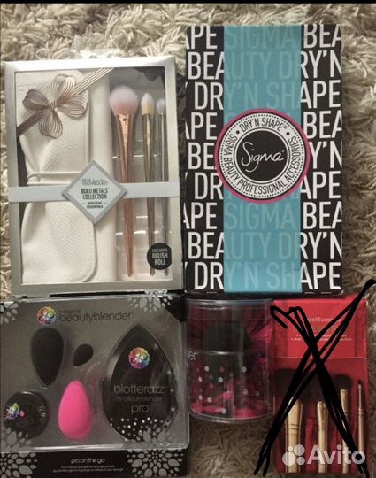 Наборы BeautyBlender, Sigma, RealTechniques