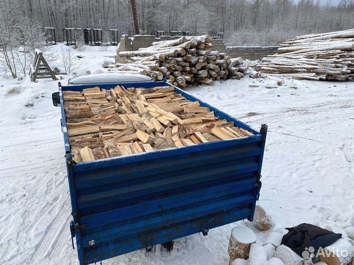 Дрова березовые. Колотые